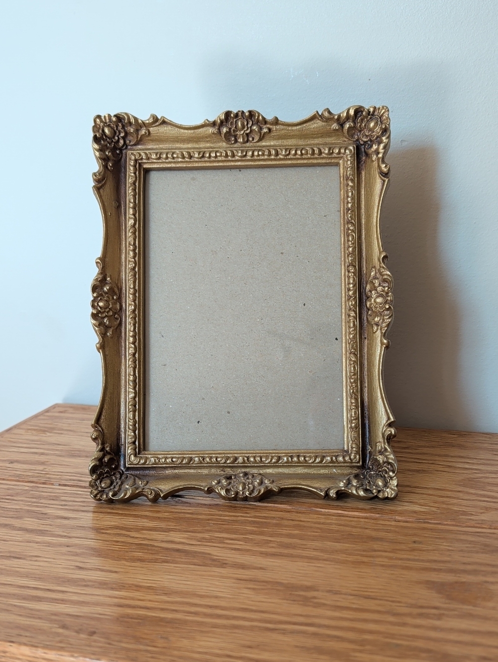 Vintage 1976 L&L WMC Ornate Gold Colour Rococo Molded Resin Photo Frame